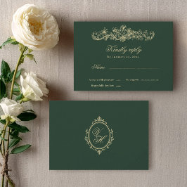 Regency-Garten Vintage-Klassische Romantische Hoch RSVP Karte