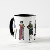 Regency Gentlemen History Fashion Jane Austen Tass Tasse (Vorderseite Links)