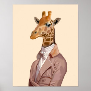 Regency Giraffe Poster