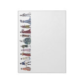 Regency Historical Fashion Art - Large Notepad #1 Notizblock (Rotiert)