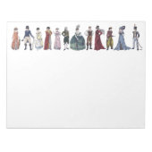 Regency Historical Fashion Art - Large Notepad #1 Notizblock (Vorderseite)