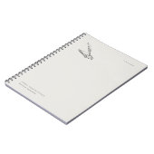 Regency Inspired Epistolary Journals Dark Academia Notizblock (Linke Seite)