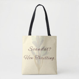 Regency Inspired Witty Minimalist Tote Bag Tasche