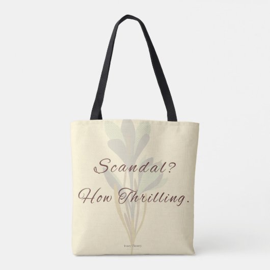 Regency Inspired Witty Minimalist Tote Bag Tasche (Rückseite)