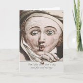 Regency-Jane-Austen-Überraschungsgesicht Karte (Vorderseite)