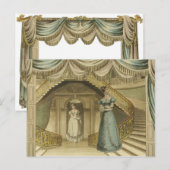 Regency Ladys auf der Treppe Postkarte (Vorne/Hinten)