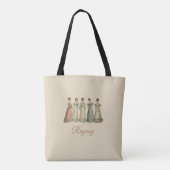 Regency Ladys Tote Bag für Jane Austen Fans Tasche (Rückseite)