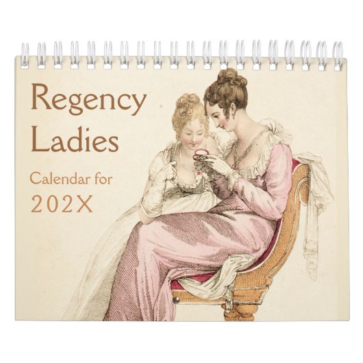 Regency Ladys Vintag Jane Austen Fans Kalender (Titelbild)