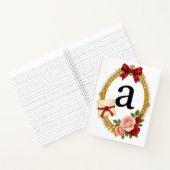 Regency Letter A Monogram Journal Notizblock (Innenseite)