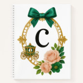 Regency Letter C Monogram Journal Notizblock (Vorderseite)