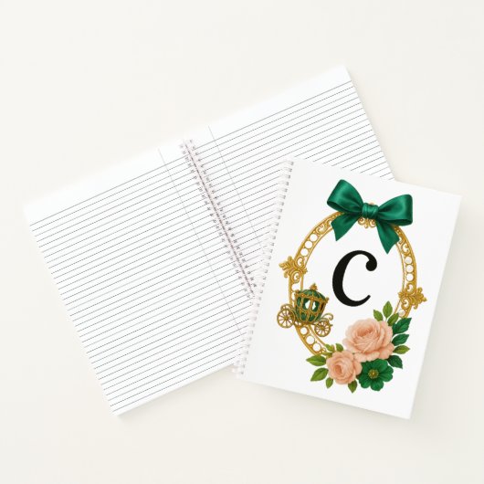 Regency Letter C Monogram Journal Notizblock (Innenseite)