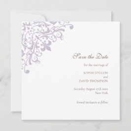 Regency Lila Fleur de Wedding Save the Date