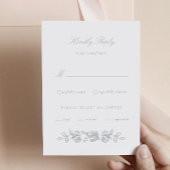 Regency Monogram Wedding Invitation Response Card RSVP Karte