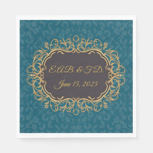 Regency-Monogramm-Serviette Regencycore Serviette (Vorderseite)