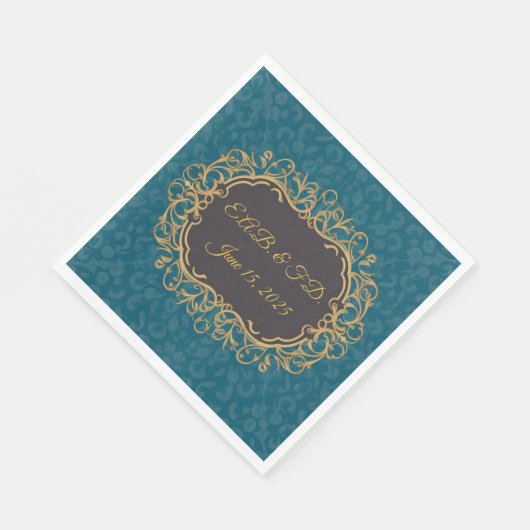 Regency-Monogramm-Serviette Regencycore Serviette (Ecke)