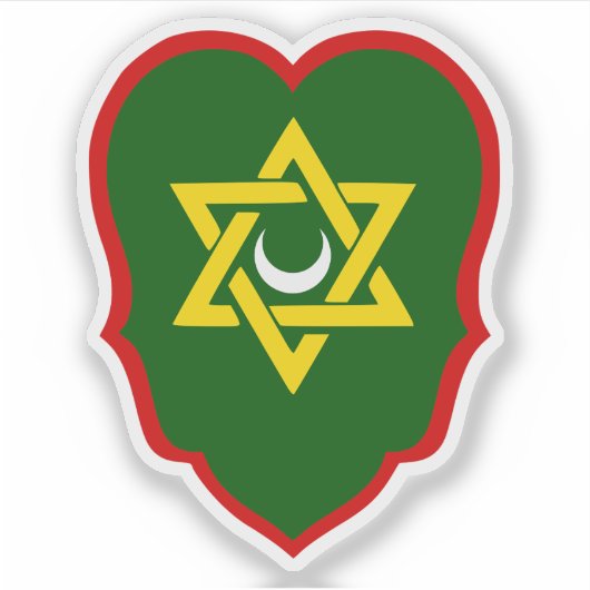 Regency of Algiers Lower Wappen (1630-1830) Aufkleber (Vorderseite)