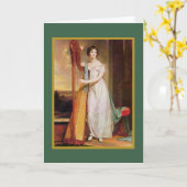 Regency-Party-Stil Karte (Gelbe Blume)