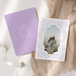 Regency-Pastell-Lila-Romantische viktorianische Fo Save The Date