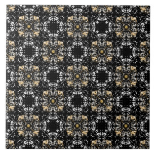 Regency Pattern für Silver, Gold und Black Hollyw Fliese