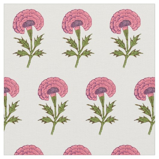Regency Pink-Blume Stoff (Nahaufnahme)