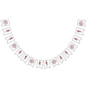 Regency Pink Cameos Rose Wimpelkette (Alle)