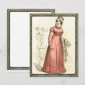 Regency Pink Dress Postkarte (Vorne/Hinten)