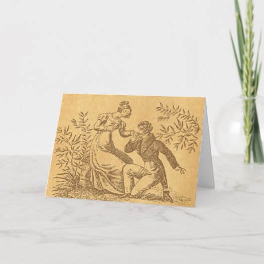 Regency Romance Card Feiertagskarte (Vorderseite)