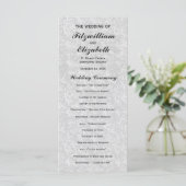 Regency-Romance-Hochzeitsprogramme Programm (Stehend Vorderseite)