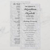Regency Romance Wedding Programs Programm (Vorne/Hinten)