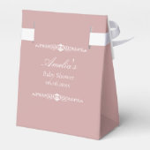 Regency-Rosa-Baby-Party Geschenkschachtel (Rückseite)