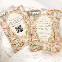 Regency-Rosa-Floral-High-Tea-Party-Brautjungfern-E
