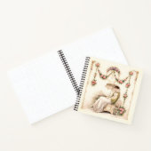 Regency-Rosengarten Lesende Dame Notizblock (Innenseite)