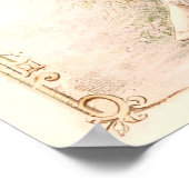 Regency-Rosengarten Lesende Dame Poster (Ecke)