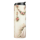 Regency-Rosengarten Lesende Dame Thermosbecher (Nach links gedreht)