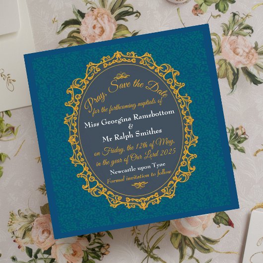 Regency-Stil Eleganter regencycore stilvoll Save The Date