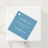 Regency-Style Blaue Hochzeit Geschenkanhänger (Beispiel)