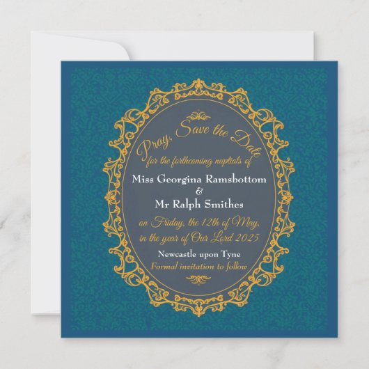 Regency Style Elegant regencycore stilvoll Save The Date (Vorderseite)