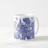 Regency Undead Blue Willow - Mug Kaffeetasse (VorderseiteRechts)