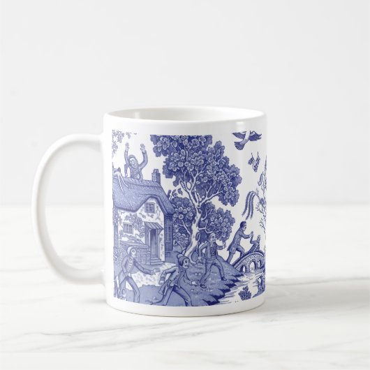 Regency Undead Blue Willow - Mug Kaffeetasse (Links)