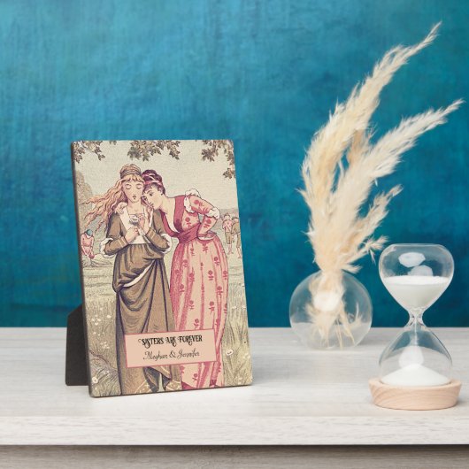 Regency Viktorianisch Sisters Personalisiert Besti Fotoplatte (Seite)