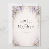 Regency Wisteria Einladung (Rückseite)