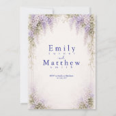 Regency Wisteria Einladung (Rückseite)