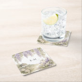 Regency-Wisteria-Hochzeit Rechteckiger Pappuntersetzer (Vor Ort)