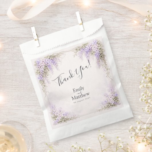 Regency-Wisteria-Hochzeitsgunst-Beutel Geschenktütchen (Ausgeschnitten)