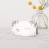 Regency Wisteria Wedding Place Cards Platzkarte (Vorderseite)