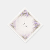 Regency Wisteria Wedding Serviette (Ecke)