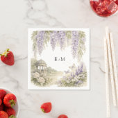 Regency Wisteria Wedding Serviette (Beispiel)