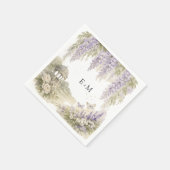 Regency Wisteria Wedding Serviette (Ecke)