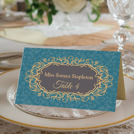 Regencycore Namenschild Vintag Regency Elegante Platzkarte