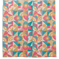 Regenduschvorhang für Reto Geometric Muster